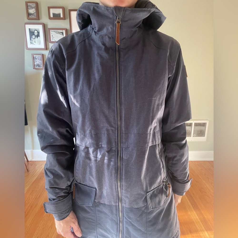 Columbia Omni-heat Snow Parka in Titanium Blue